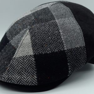 casquette bombée cuir + laine