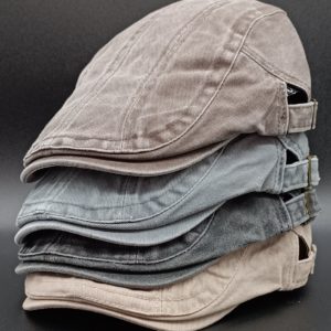 casquette plate classique coton délavé