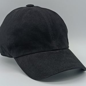 baseball cuir nubuck noir