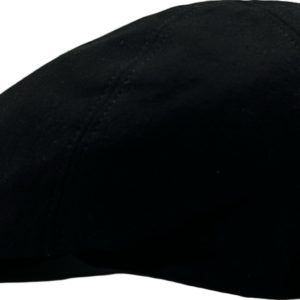 casquette plate 6 pans coton full black